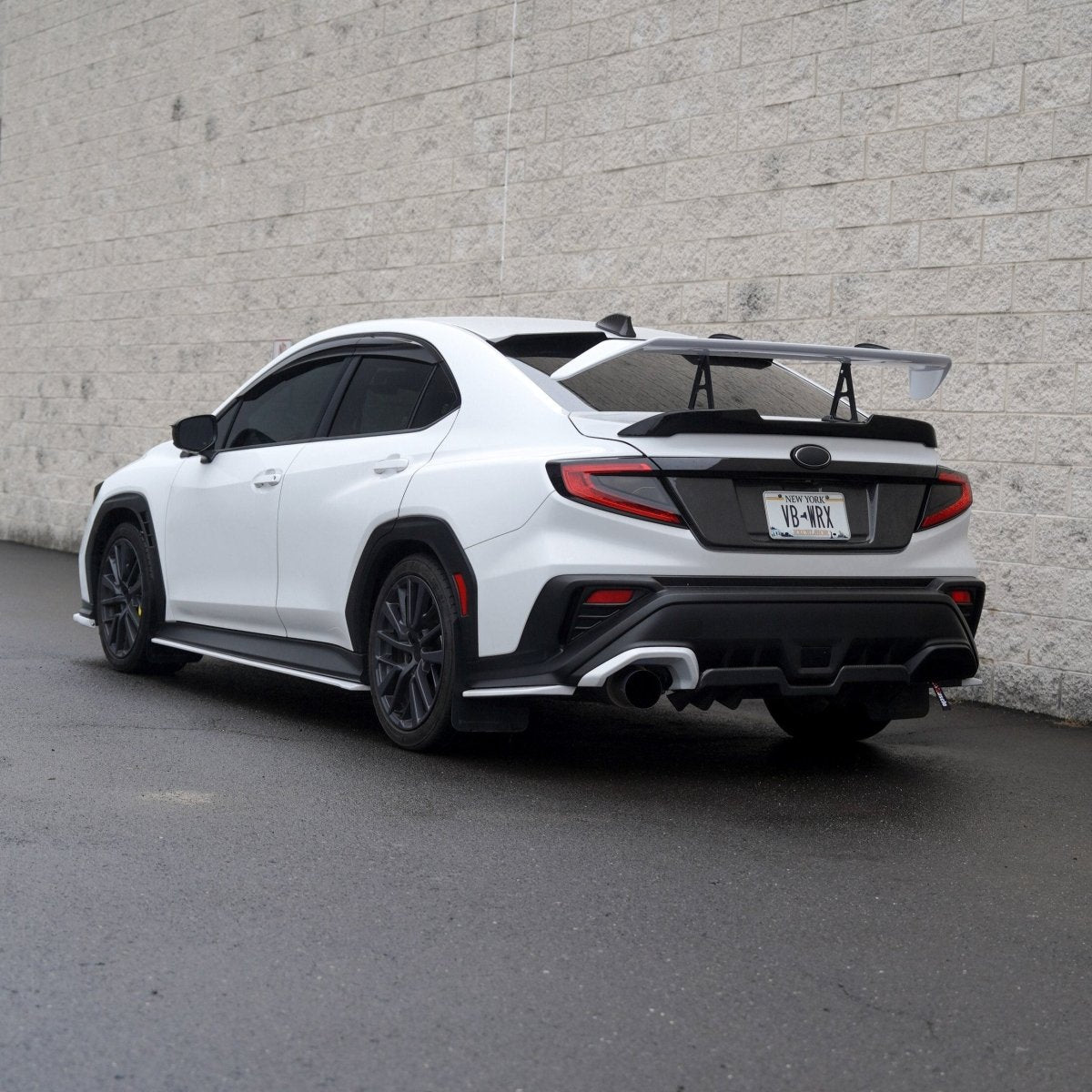 JDMuscle [22-26 WRX] STI Style Swan Neck Spoiler | Paint Matched / Carbon Fiber