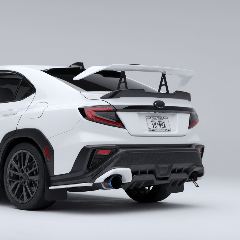 JDMuscle [22-26 WRX] STI Style Swan Neck Spoiler | Paint Matched / Carbon Fiber