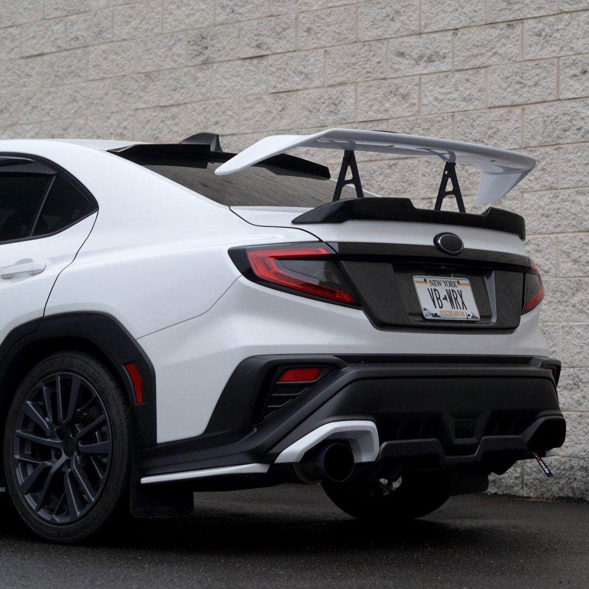 JDMuscle [22-26 WRX] STI Style Swan Neck Spoiler | Paint Matched / Carbon Fiber