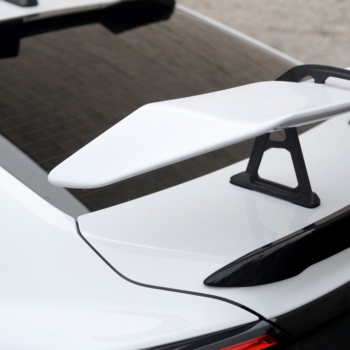 JDMuscle [22-26 WRX] STI Style Swan Neck Spoiler | Paint Matched / Carbon Fiber