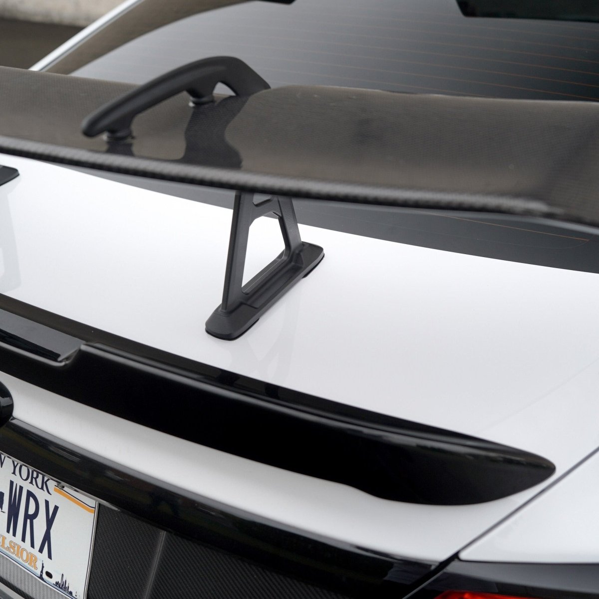 JDMuscle [22-26 WRX] STI Style Swan Neck Spoiler | Paint Matched / Carbon Fiber