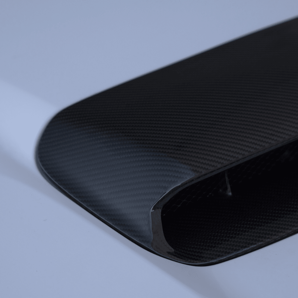 JDMuscle [22-26 WRX] GC8 Style Pre-Preg Carbon Fiber Hood Scoop - View 8