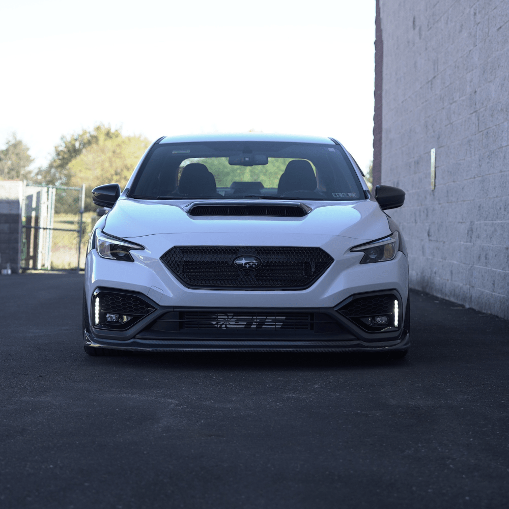 JDMuscle [22-26 WRX] GC8 Style Pre-Preg Carbon Fiber Hood Scoop - View 4