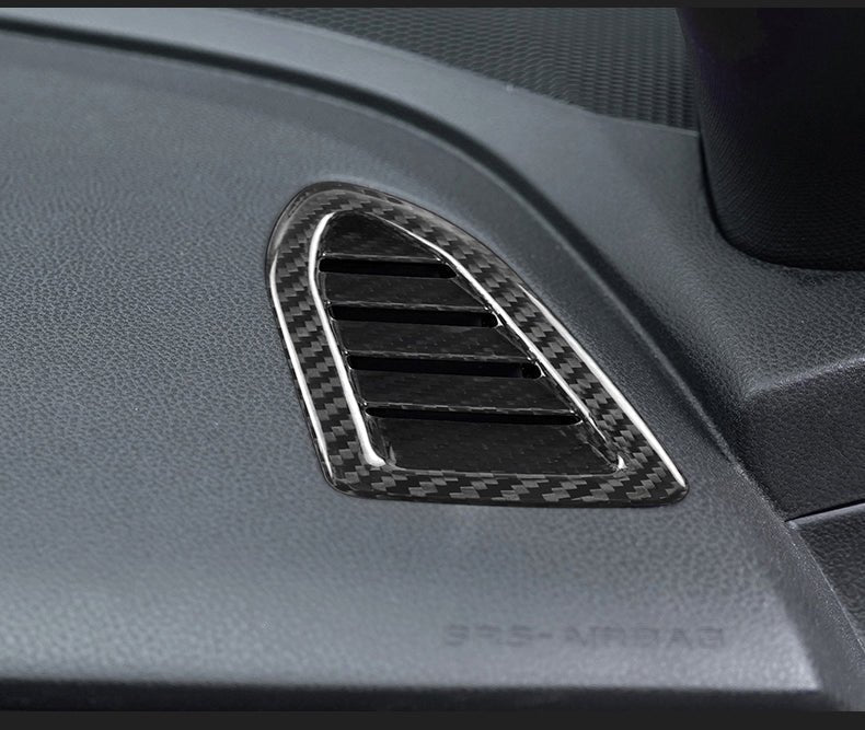 JDMuscle [22-26 WRX] Tanso Pre-preg Carbon Fiber AC Vents Covers 6 PCs