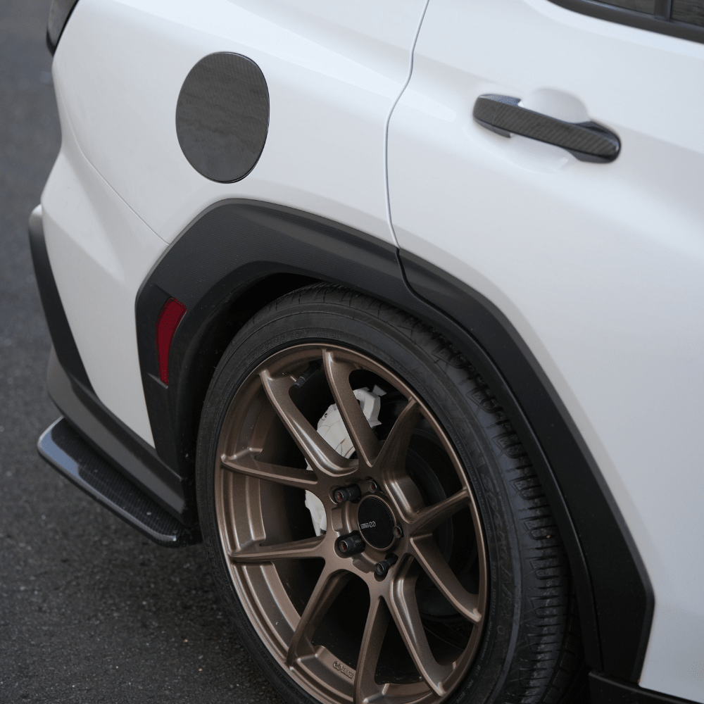 JDMuscle [22-26 WRX] Tanso Pre-preg Carbon Fiber Door Handle Covers w/ Gloss Finish