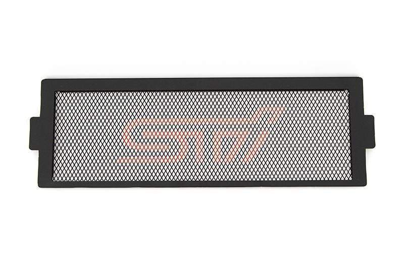 JDMuscle [22-26 WRX, 19+ Ascent, 20+ Outback, 20+ Legacy] Top Mount Intercooler Mesh Guard with WRX/STI Logo-Red/White
