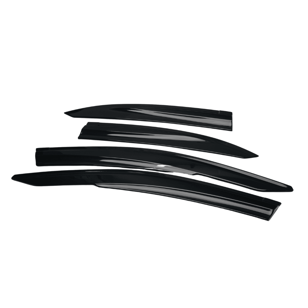JDMuscle [22-26 WRX] V1 Rain Guards / Window Visors-Acrylic/Carbon Fiber