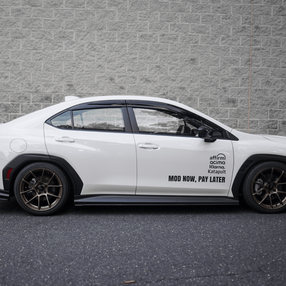 JDMuscle [22-26 WRX] V1 Rain Guards / Window Visors-Acrylic/Carbon Fiber
