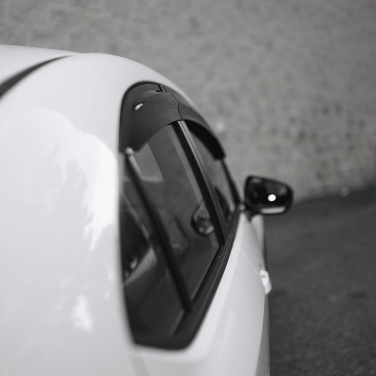 JDMuscle [22-26 WRX] V1 Rain Guards / Window Visors-Acrylic/Carbon Fiber