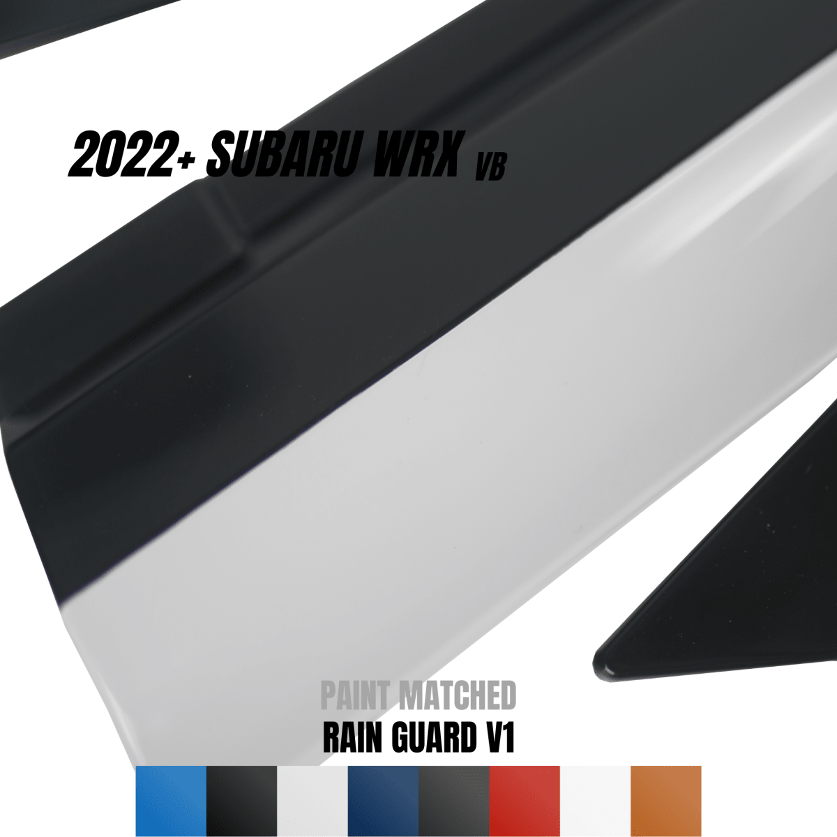 JDMuscle [22-26 WRX] V1 Rain Guards / Window Visors-Paint Matched *Special Order*