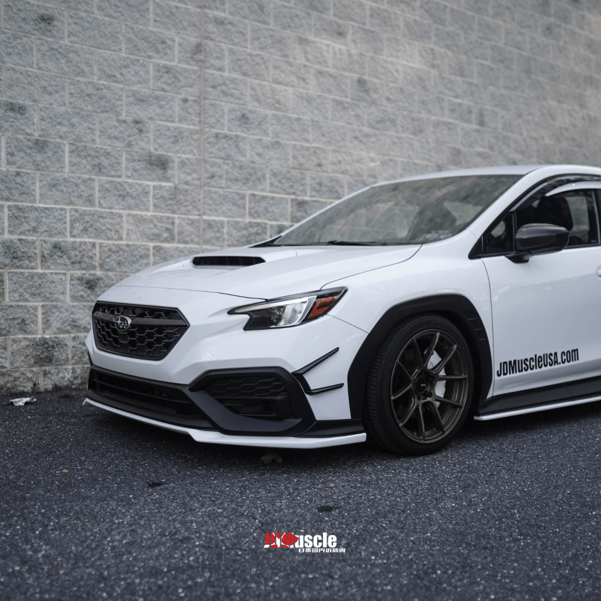 JDMuscle [22-26 WRX] V1 Rain Guards / Window Visors-Paint Matched *Special Order*