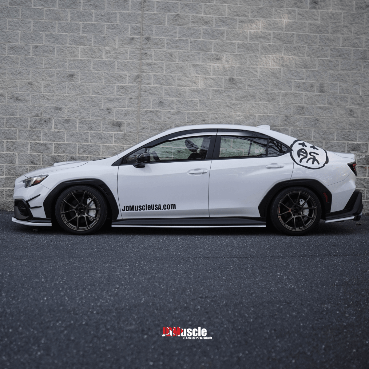 JDMuscle [22-26 WRX] V1 Rain Guards / Window Visors-Paint Matched *Special Order*