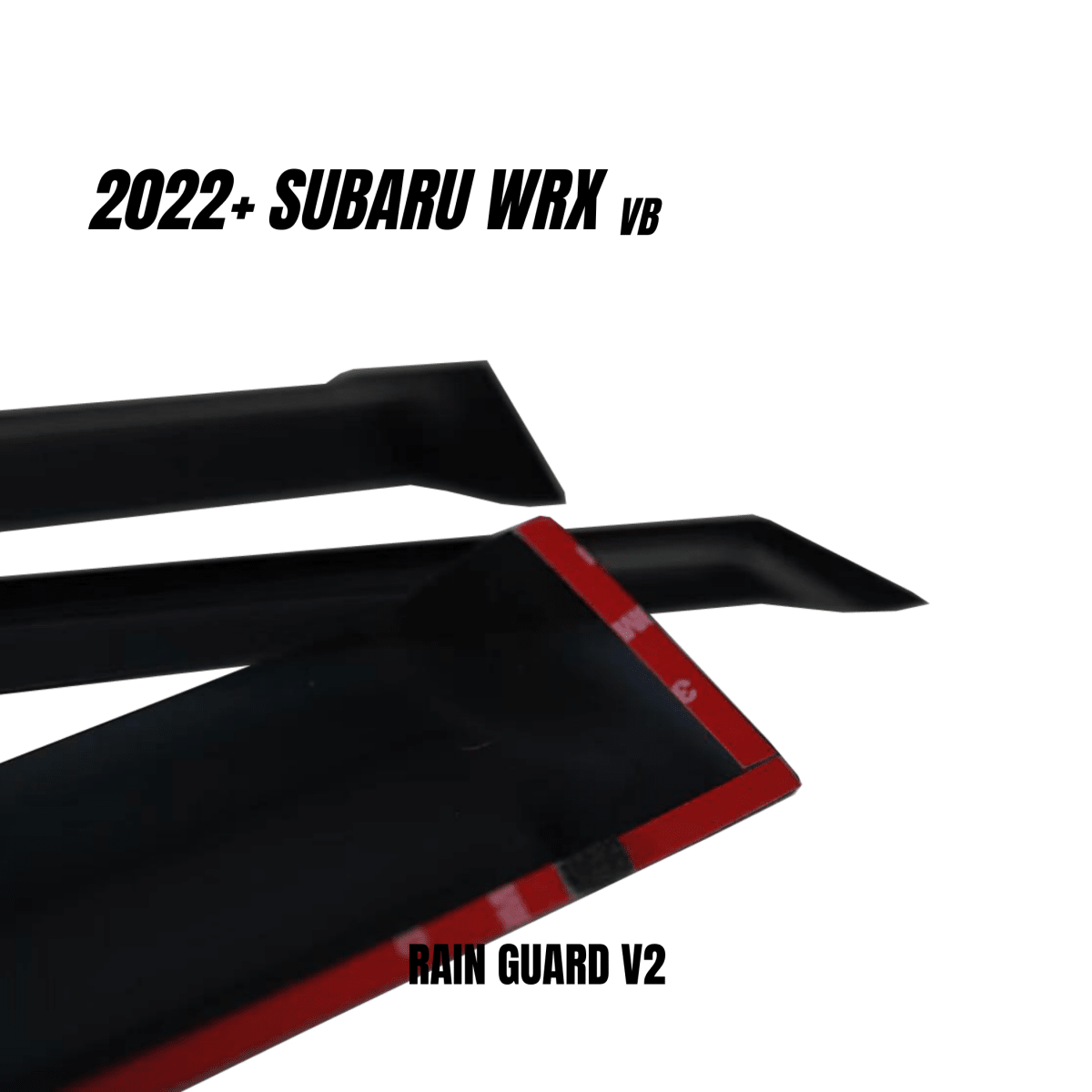 JDMuscle [22-26 WRX] V2 Rain Guards / Window Visors