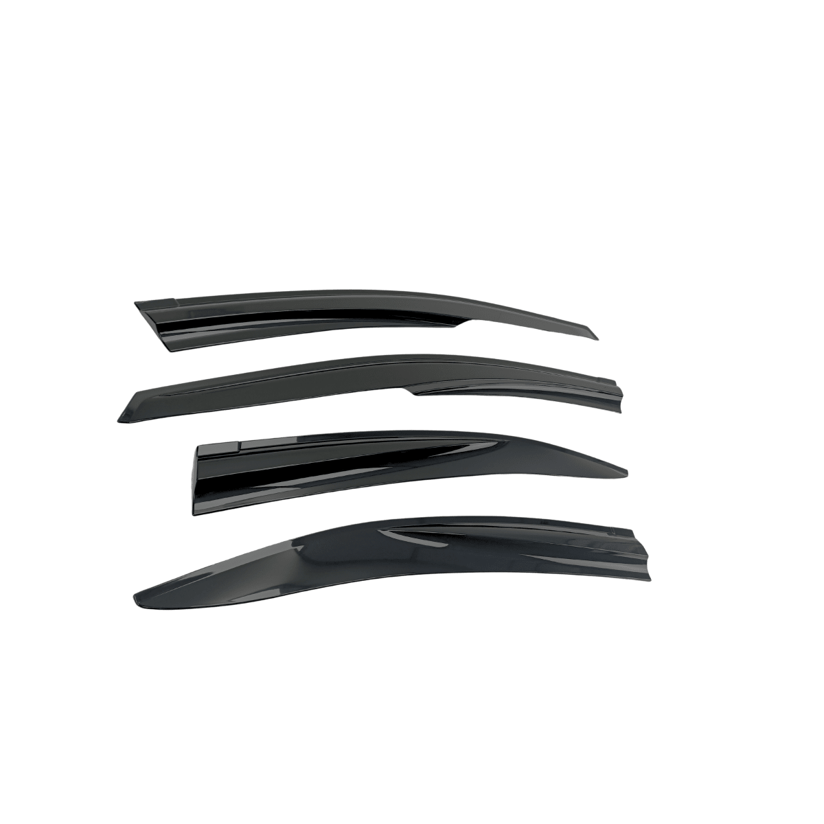 JDMuscle [22-26 WRX] V4 Rain Guards / Window Visor-Plastic/Carbon