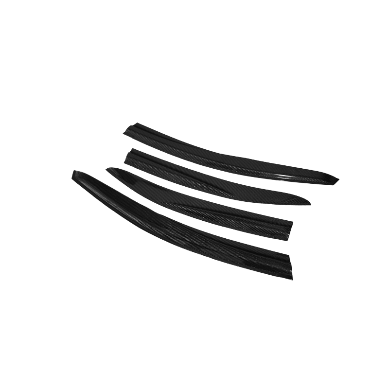 JDMuscle [22-26 WRX] V4 Rain Guards / Window Visor-Plastic/Carbon