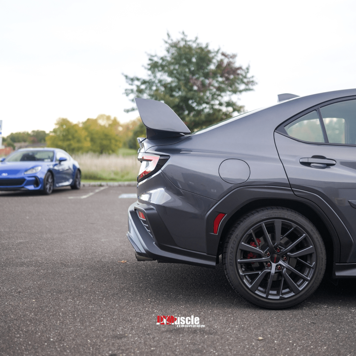 JDMuscle [22-26 WRX] VA STI Style 3-Piece Spoiler-Paint Matched/Gloss Black/ABS *Final Edition