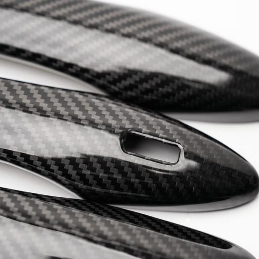 JDMuscle [23-24 GR Corolla, 19+ Hatch] Carbon Fiber Door Handle Covers (4PC) - View 2