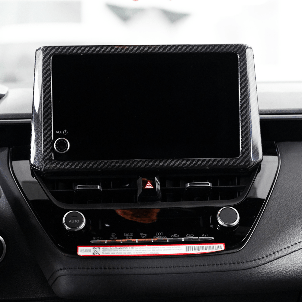 JDMuscle [23-26 GR Corolla] Carbon Fiber Screen Bezel Cover