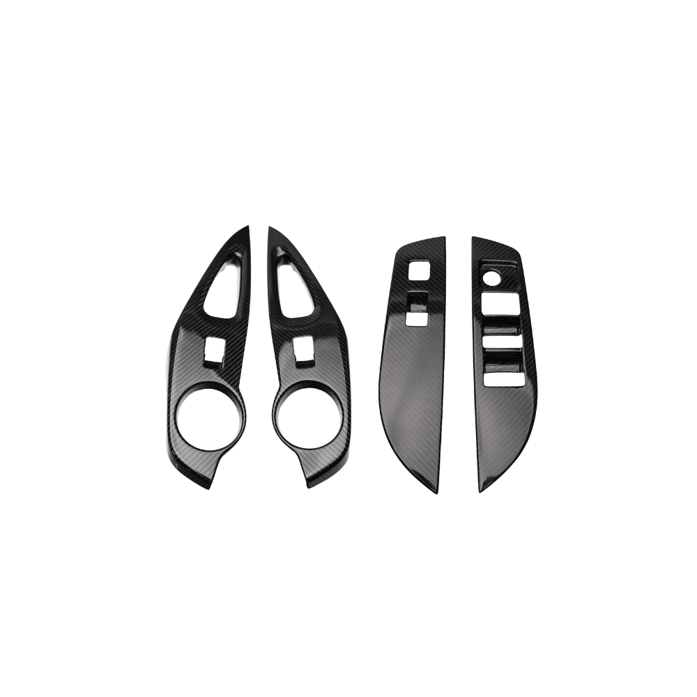 JDMuscle [23-26 GR Corolla] Carbon Fiber Window Switches (Front & Rear 4 PCS)