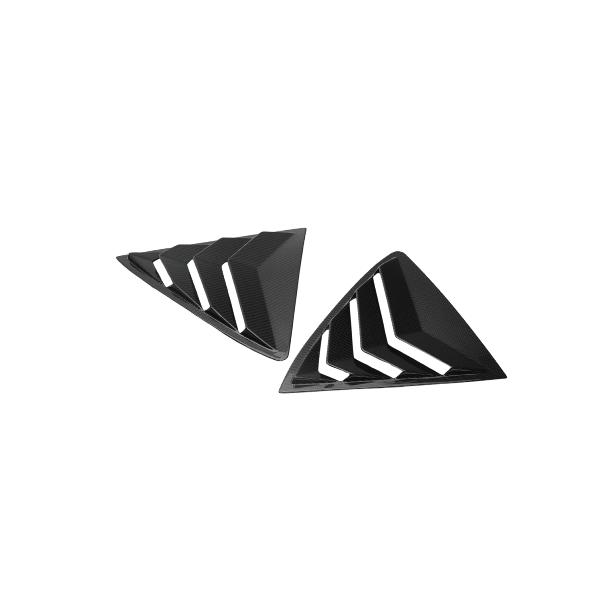 JDMuscle [23-26 Toyota GR Corolla] Carbon Fiber Rear Quarter Louvers Covers (2PC)