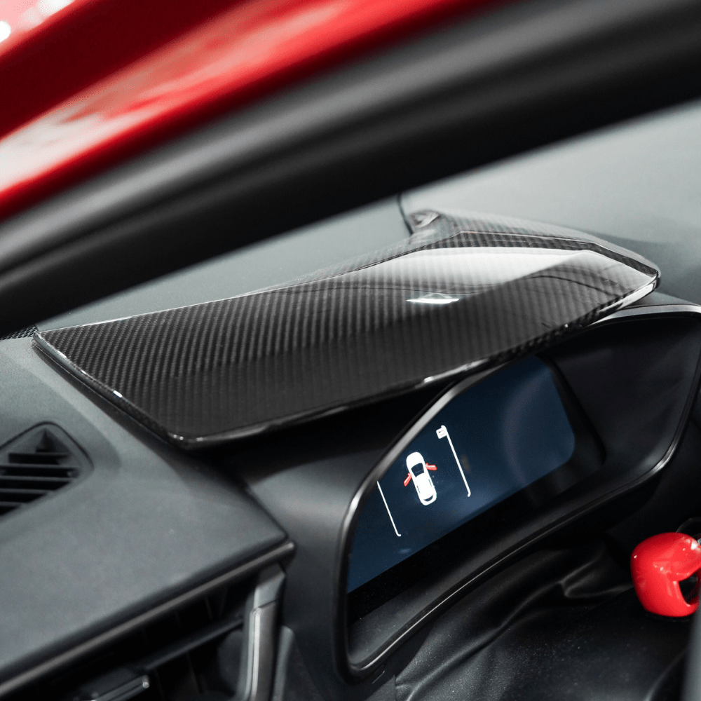 JDMuscle [23-26 Toyota GR Corolla] Carbon Fiber Speedometer Hood Cover