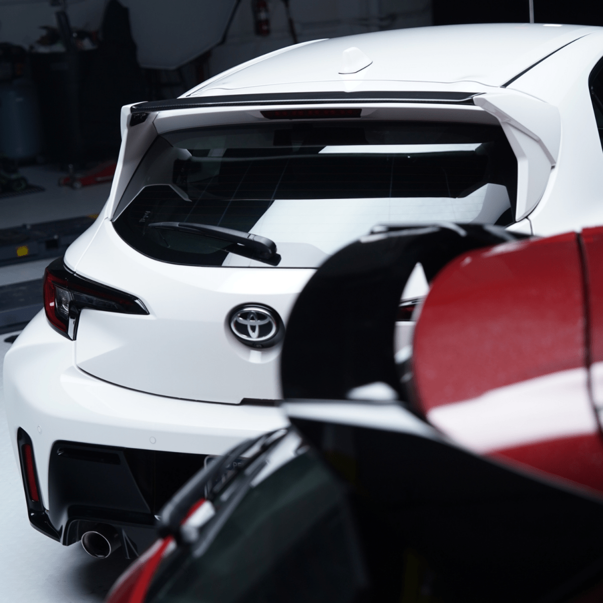 JDMuscle [23-26 GR Corolla, 19-26 Corolla Hatch] Spec D Spoiler | Paint Matched/Gloss Black/Carbon Fiber