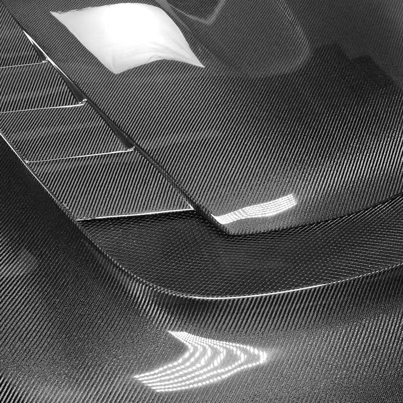JDMuscle Tanso Carbon Fiber Hood VS Style  - 2020+ Toyota Supra GR A90/A91 - View 3