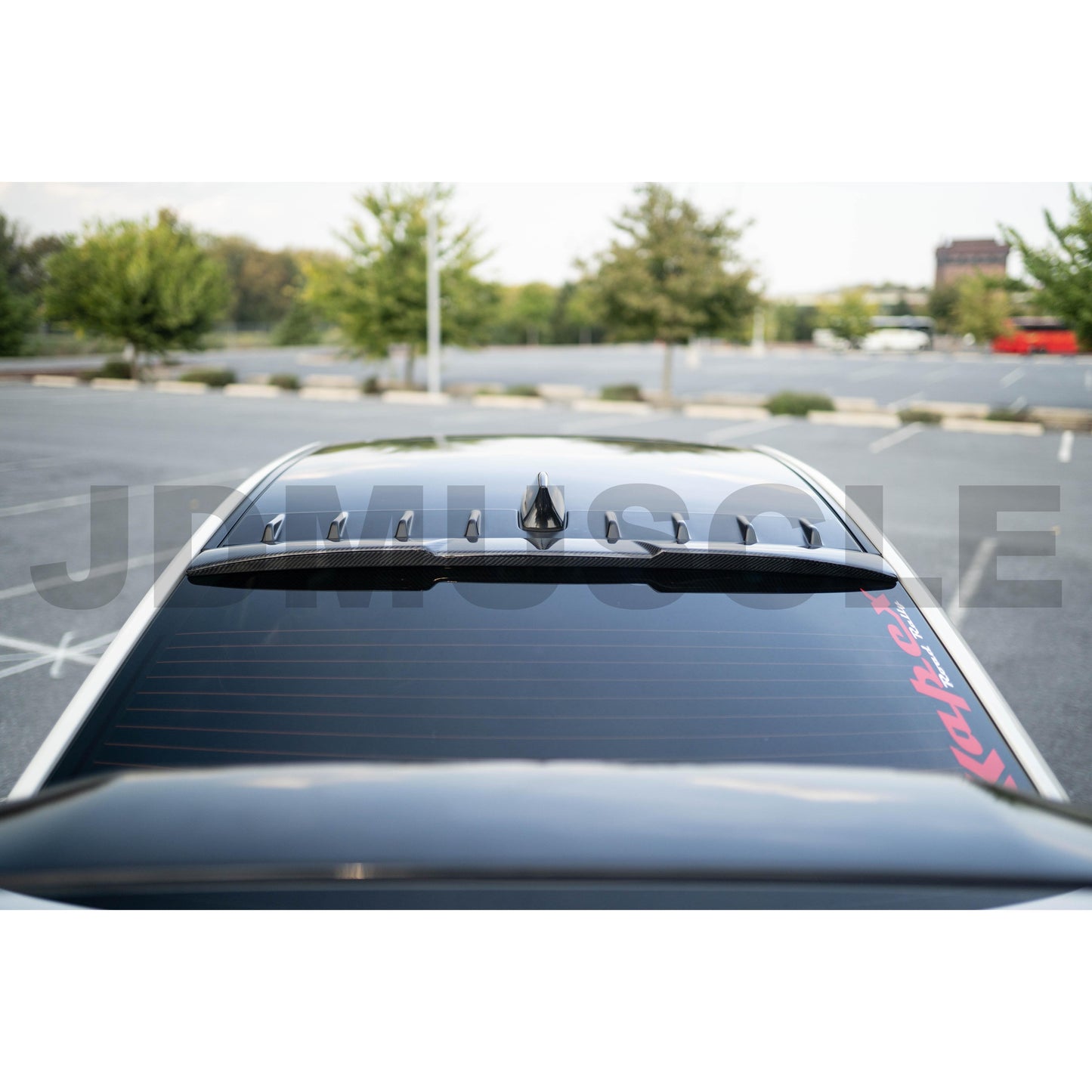 JDMuscle [15-21 WRX/STI] V2 Carbon Fiber Roof Spoiler