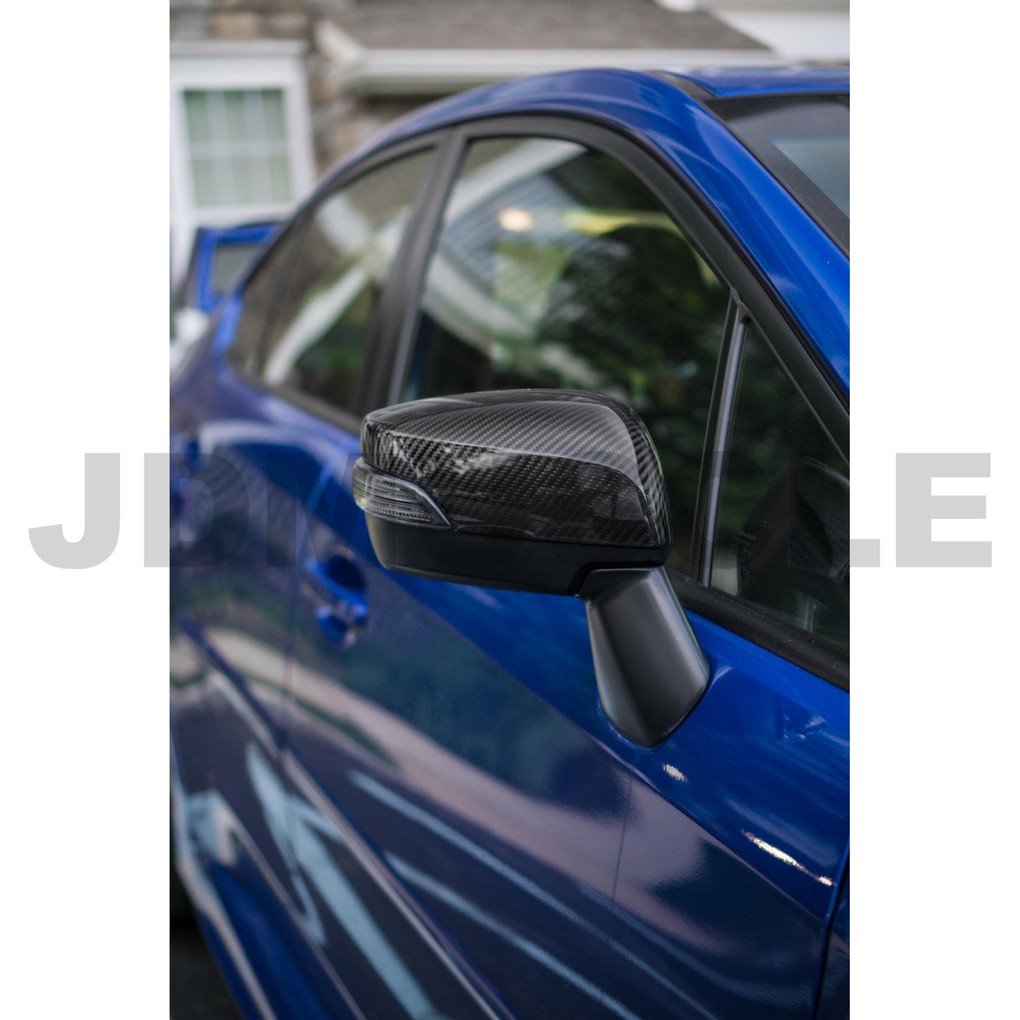 JDMuscle [15-21 WRX/STI] Pre-preg Carbon Fiber Side Mirror w/Turn Signal Cut-Out | Gloss/Matte | Covers/Full Replacements