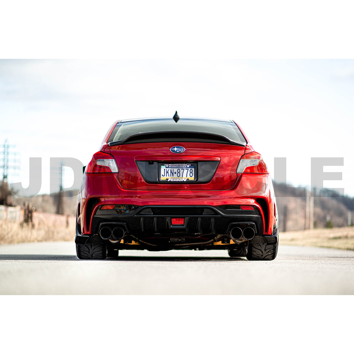 JDMuscle [15-21 WRX/STI] Vacuum-Fused Carbon Fiber Trunk Duck Bill V3 - View 6