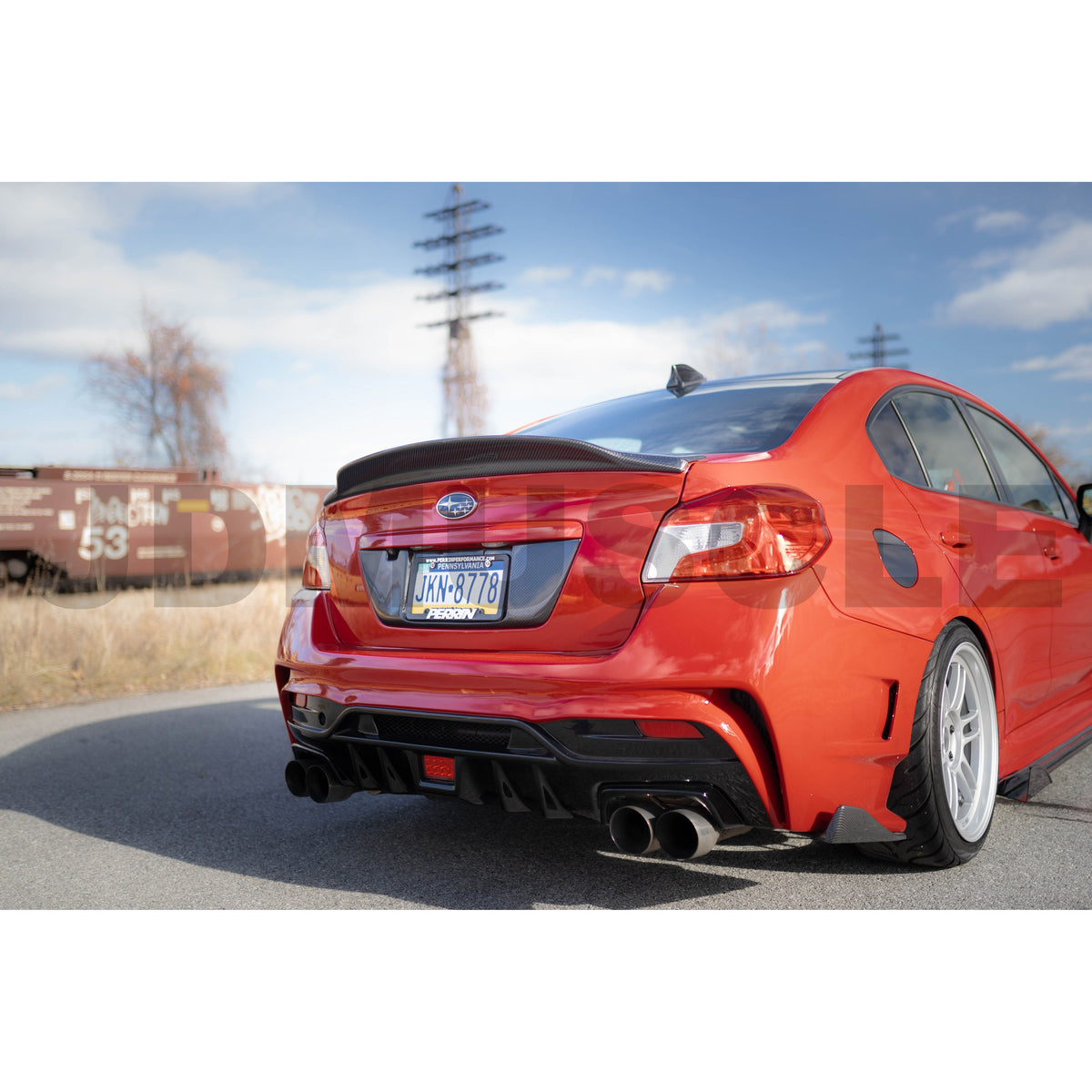 JDMuscle [15-21 WRX/STI] Vacuum-Fused Carbon Fiber Trunk Duck Bill V3 - View 7