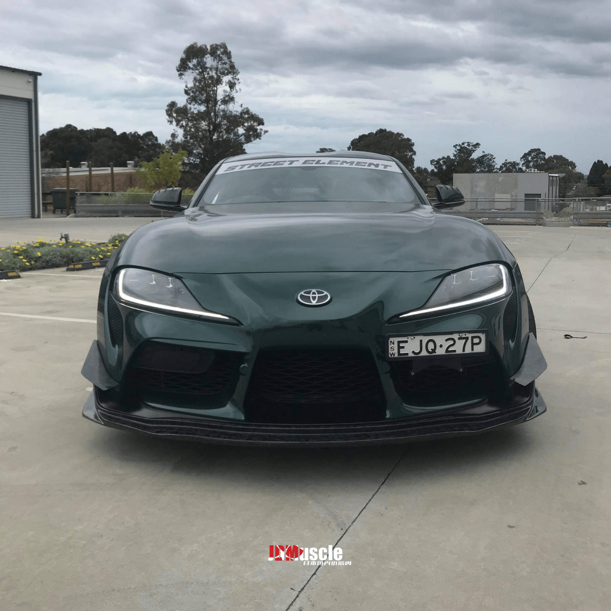 JDMuscle Tanso Carbon Fiber VS Style Canards  - 2020+ Toyota Supra w/ stock bumper