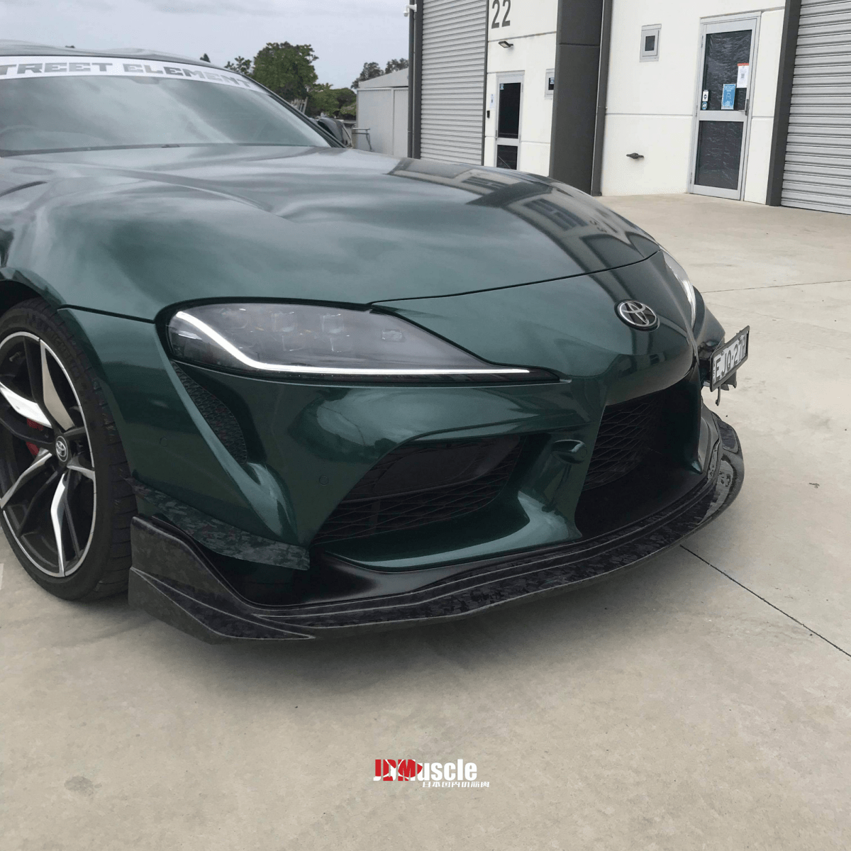 JDMuscle Tanso Carbon Fiber VS Style Front Lip for 2020+ Toyota Supra
