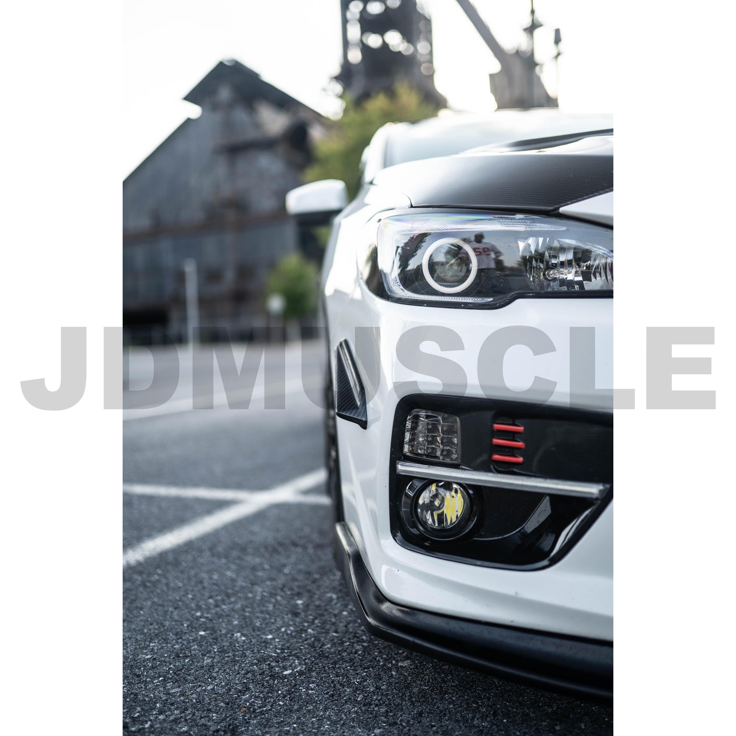 JDMuscle [15-21 WRX/STI] Carbon Fiber/ABS Canards V1 *CLEARANCE*NO RETURNS*