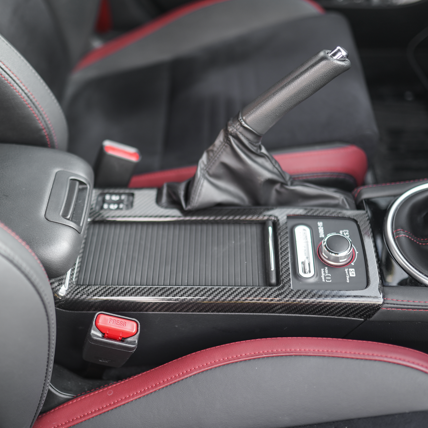 JDMuscle [15-21 STI] Pre-preg Carbon Fiber Cup Holder Cover