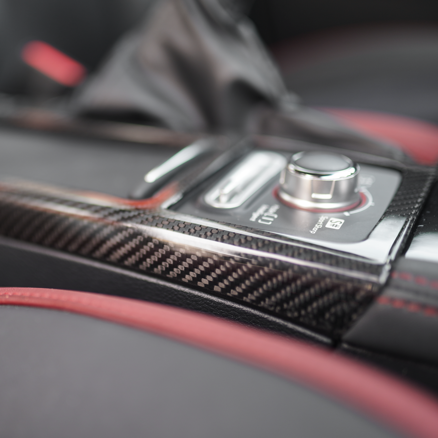 JDMuscle [15-21 STI] Pre-preg Carbon Fiber Cup Holder Cover