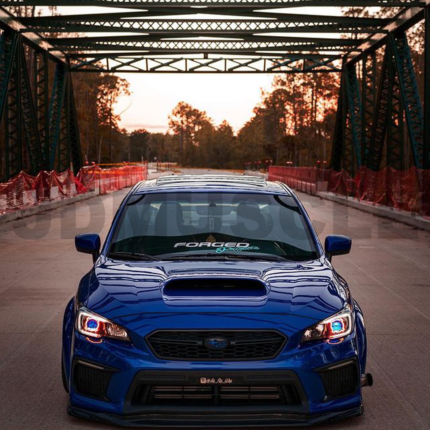 JDMuscle [18-21 WRX/STI] VR Style Carbon Fiber Front Lip