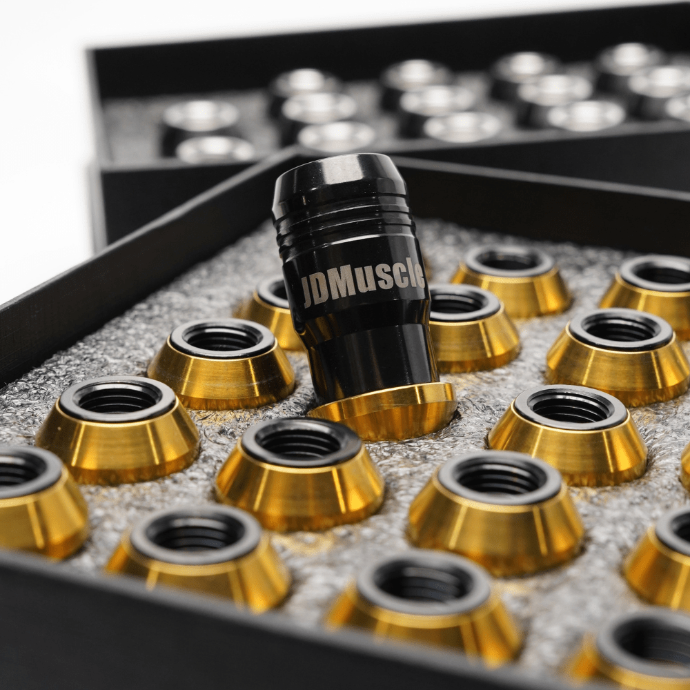 JDMuscle Titanium Lug Nuts 12x1.5 [Universal Fitment-Honda,Lexus,Toyota]