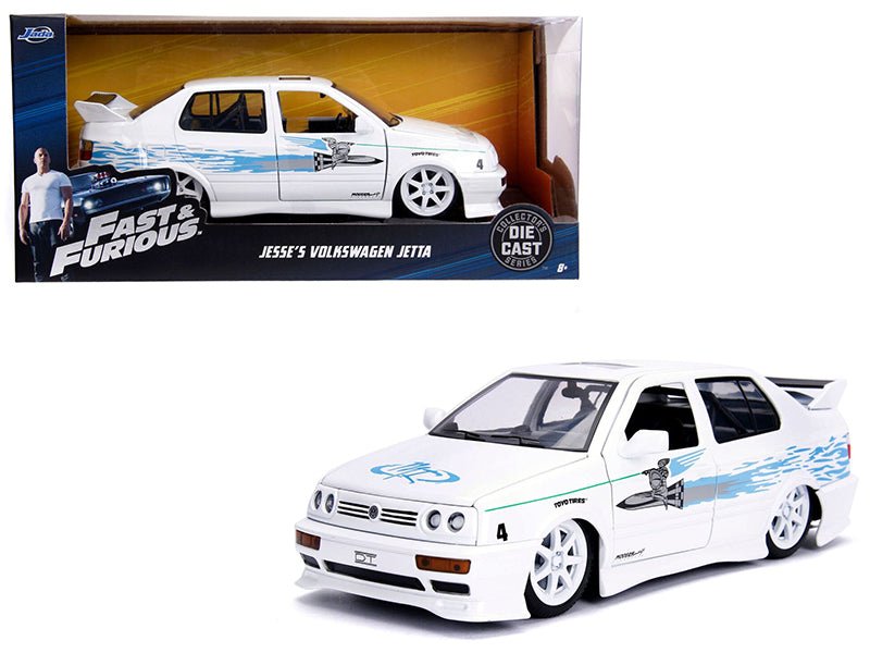 Rapid Vehicles Jesse's Volkswagen Jetta White with Graphics "Fast & Furious" Movie 1/24 Diecast...