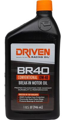 Driven Racing Oil BR40 Conventional Break-In Motor Oil - 03717