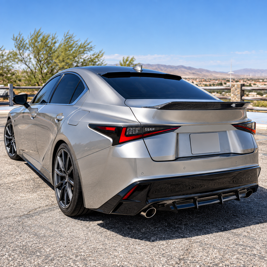 Dry Carbon Fiber Rear Trunk Spoiler for Lexus IS300 IS350 IS500