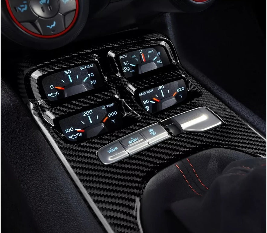 Carbon Fiber Manual Gear Shift Console for Chevrolet Camaro ZL1