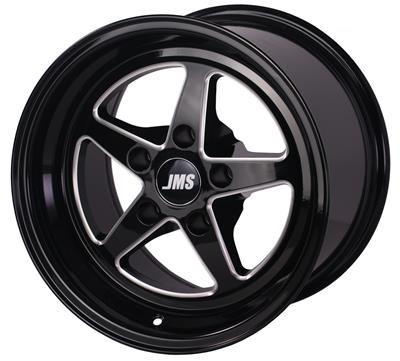 JMS Chip Avenger Series Clearcoated Black Diamond Cut Wheels - A1510662DB