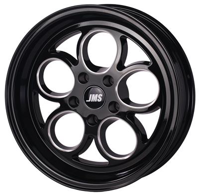 JMS Chip Savage Series Clearcoated Black Diamond Cut Wheels - S1710721FB