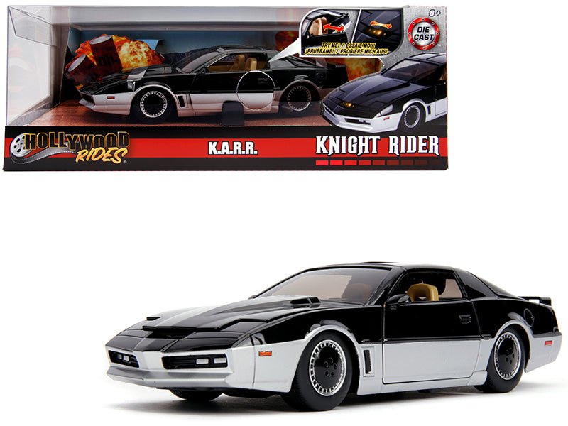 Rapid Vehicles K.A.R.R. Black and Silver with Light "Knight Rider" (1982) TV Series "Hollywood...