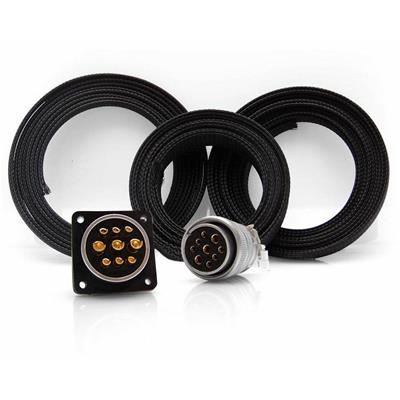 Keep it Clean Wiring Electrical Pin Connector, 9 Pin Billet Wire Management Plug Kit with Loom - 16341