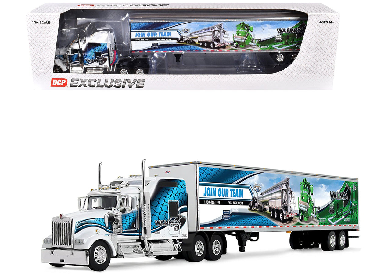 Rapid Vehicles Kenworth W900L with 86" Studio Sleeper and 53' Utility Trailer with Skirts...