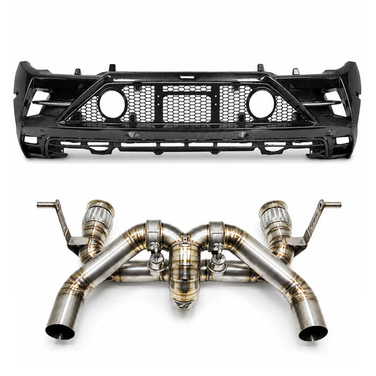 EVO Style Center Exhaust Conversion Kit for Lamborghini Huracan LP580 LP610 5.2L