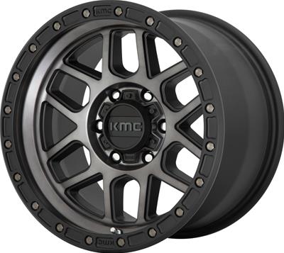 KMC KM544 Mesa Satin Black with Gray Tint Wheels - 54478568400