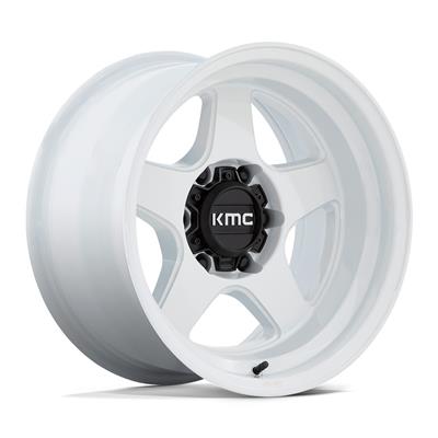 KMC KM728 Lobo Series Gloss White Wheels - S0818